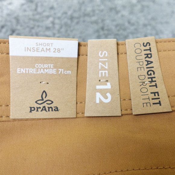 Prana Pants Womens Halle Straight Short Inseam New NWT Earthbound Brown - Picture 9 of 9